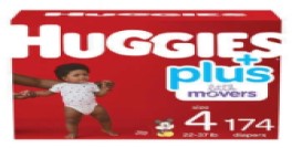 COUCHE HUGGIES LITTLE MOVERS TAILLE 4- 174 DIAPERS – Babelle International